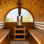 HavenHoop Rustic Barrel Sauna