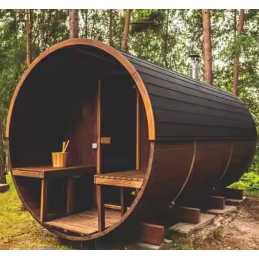 HavenHoop Rustic Barrel Sauna