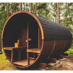 HavenHoop Rustic Barrel Sauna