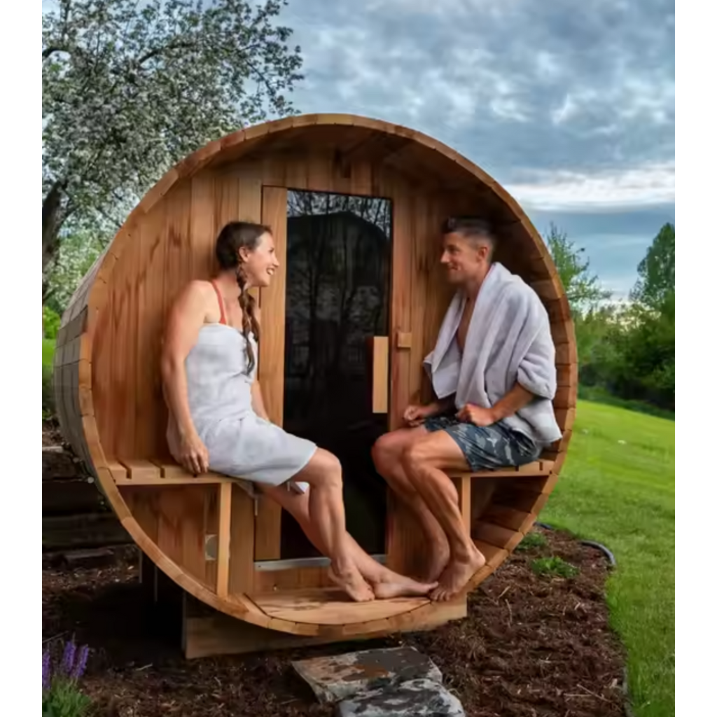 ArcTherm ShingleWrap Barrel Sauna